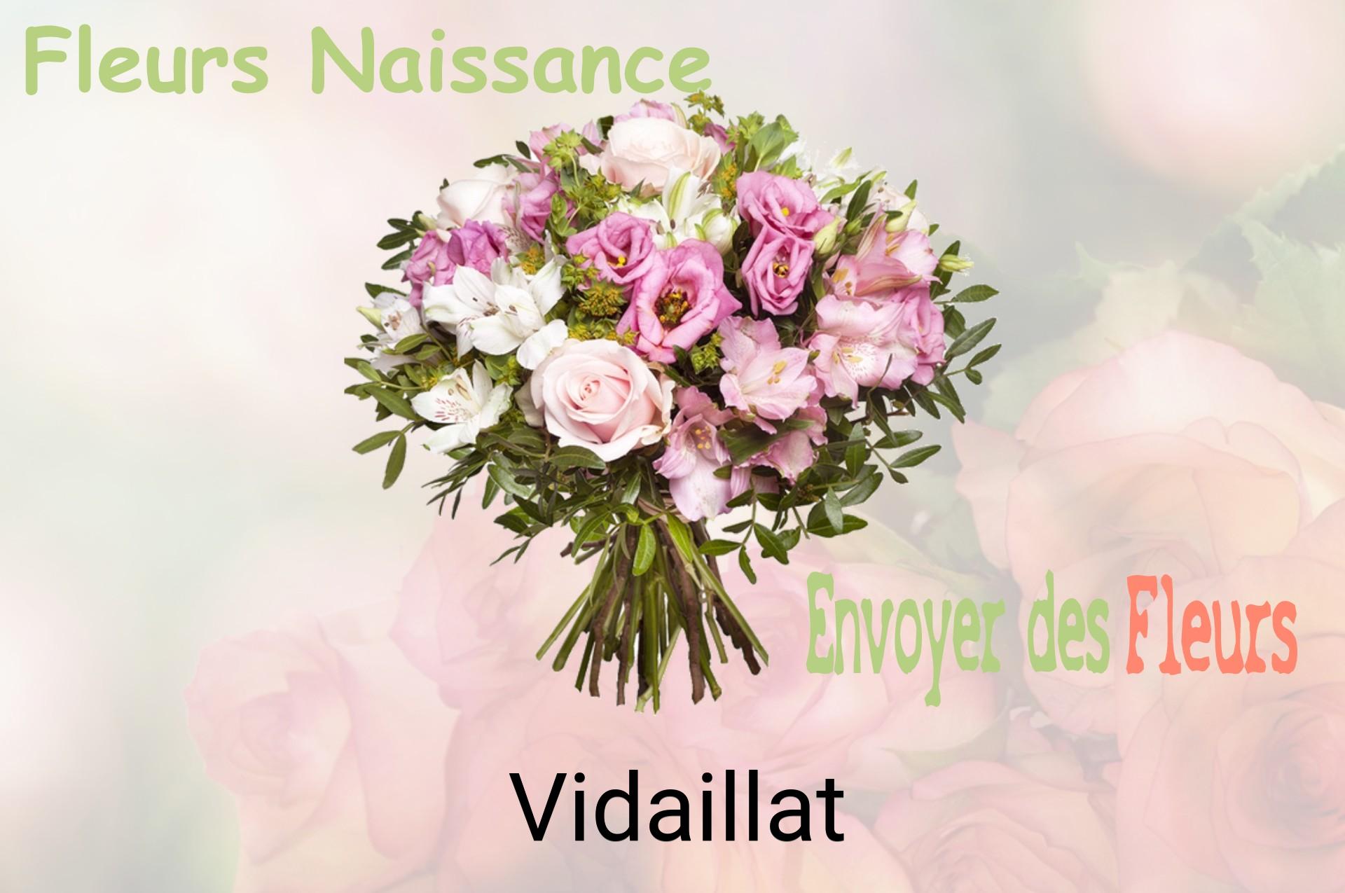Bouquet de fleurs de naissance livré à Vidaillat